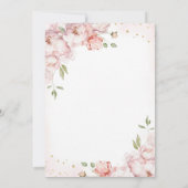 Roze Koninklijk Kasteel Prinses Verjaardag Kaart (Achterkant)