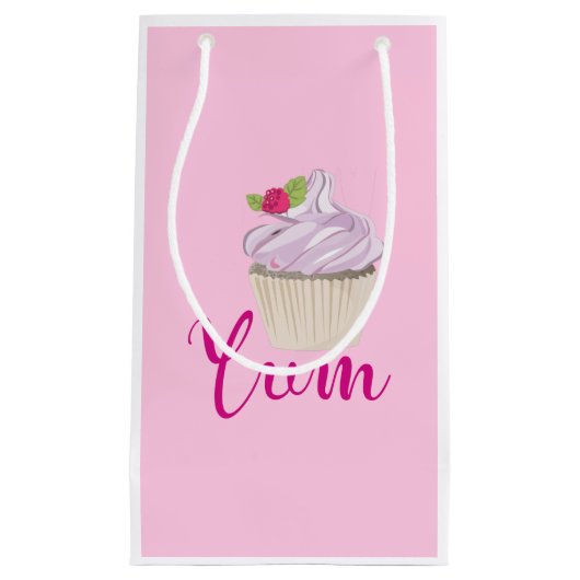 Roze kookcake Yum! Klein Cadeauzakje (Voorkant)