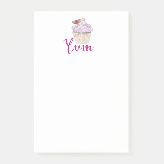 Roze kookcake Yum! Post-it® Notes (Voorkant)