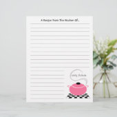 Roze kookpot uit de keuken van... Briefhoofd (Staand voorkant)