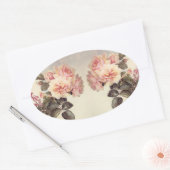  Roze Kool Roos Bloemen Stickers (Envelop)