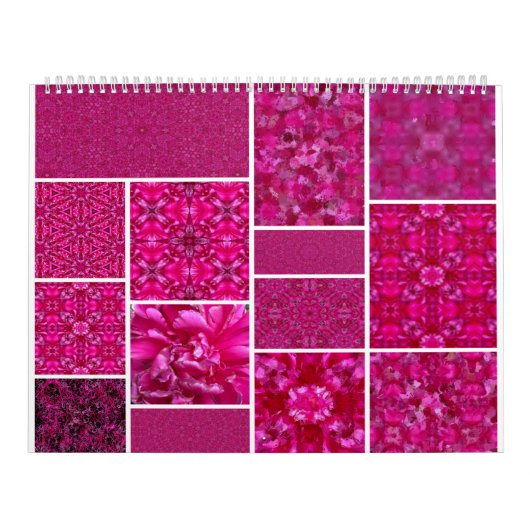 Roze Kool Roos Kalender (Hoes)