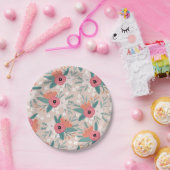 Roze Kool Roos Party Bord (Feest)