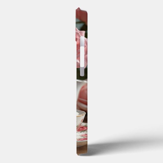 Roze Kool Roos Tea iPhone / iPad case (Achterkant / Links)