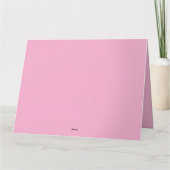 Roze Kool Roos Tea Kaart (Achterkant)