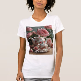 Roze Kool Roos Tea T-shirt