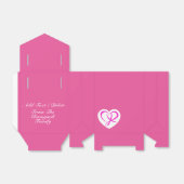 Roze koolstofarm bewustzijn - Gift Box Bedankdoosjes (Uitgevouwen)