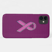 Roze koolstofvezel Case-Mate iPhone case (Achterkant (horizontaal))