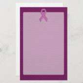 Roze koolstofvoetballer briefpapier (Voorkant / Achterkant)