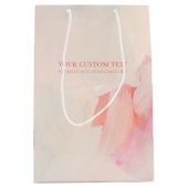 Roze & Koraal Abstracte Kunst Schilderij Aangepast Medium Cadeauzakje (Voorkant)