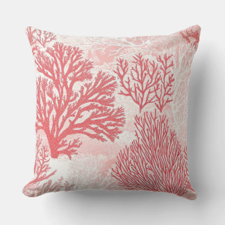 Roze Koraal Decoratief Kussen | Strand Sierkussenn