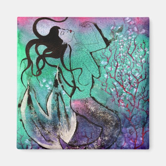 Roze koraal magneet (Voorkant)