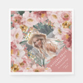 Roze korrelig fotografie, servetten (Voorkant)