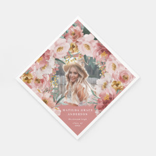 Roze korrelig fotografie, servetten