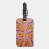 Roze kosmische Snoepjes Bagagelabel (Voorkant verticaal)