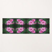 Roze Kosmos Bloemen Abstract Yogamat (Voorkant (horizontaal))