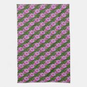Roze Kosmos Daisy Flowers Natuur Pattern Theedoek (Verticaal)