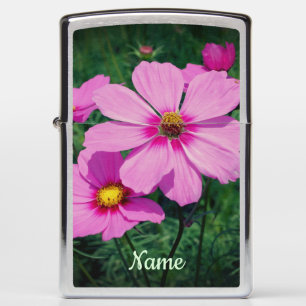 Roze kosmos Flowers, gepersonaliseerd