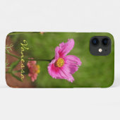 Roze kosmos ventilator *Personaliseren* Case-Mate iPhone Case (Achterkant (horizontaal))