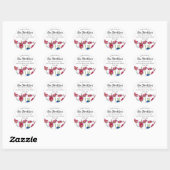 Roze Kosmos Verse Honing Bijen Label (Vel)