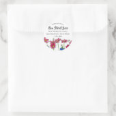 Roze Kosmos Verse Honing Bijen Label (Tas)