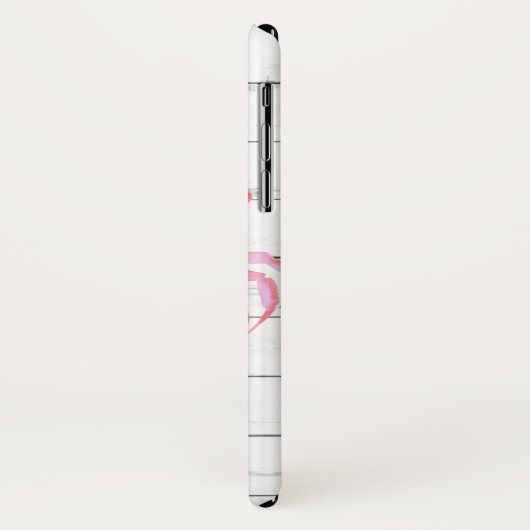 Roze krab strand hout ontwerp Case-Mate iPhone case (Achterkant/links)