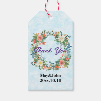 Roze krans voor Gift Labels & Gift Enclosures Cadeaulabel