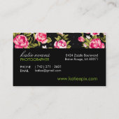 Roze krant Foto Visitekaartje (Achterkant)