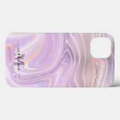 Roze kristal marmer Iridescent Agate Case-Mate iPhone Case (Achterkant (horizontaal))