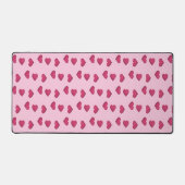 Roze kristallen harten patroon bureaumat (Voorkant)