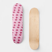 Roze kristallen harten patroon skateboard (Voorkant)