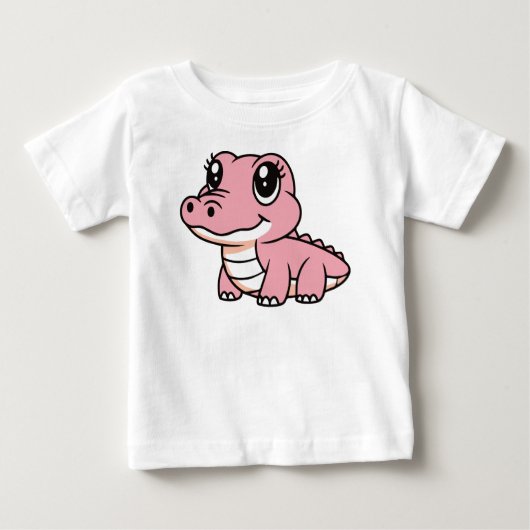 Roze Krokodil Schattig (Voorkant)