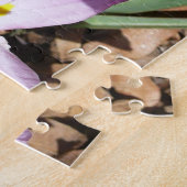 Roze krokodilentekoraal legpuzzel (Zijkant)