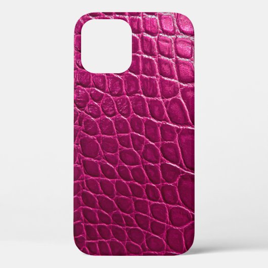 Roze krokodille huidtextuur Case-Mate iPhone case (Achterkant)