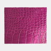 Roze krokodille huidtextuur fleece deken (Voorkant (Horizontaal))