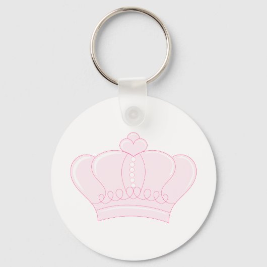 Roze kroon sleutelhanger (Voorkant)
