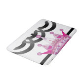 roze kroonbadkamer badmat (Gekanteld)