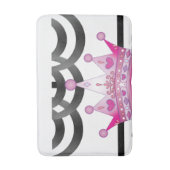 roze kroonbadkamer badmat (Voorkant Verticaal)
