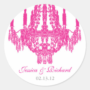 Roze Kroonluchter Stickers