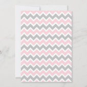 Roze kroonprinses Baby shower nodigt/meisje prinse Kaart (Achterkant)