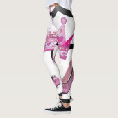 roze kroonschoenen leggings (Links)