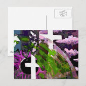 Roze kruis en ogen briefkaart (Voorkant / Achterkant)