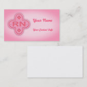 Roze kruis visitekaartje (Voorkant / Achterkant)