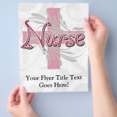 Roze kruis/wervelkolom flyer (Hand)