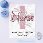 Roze kruis/wervelkolom flyer (Enkel)