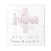 Roze kruis/wervelkolom notitieblok (Voorkant)