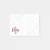 Roze kruis/wervelkolom post-it® notes (Voorkant)
