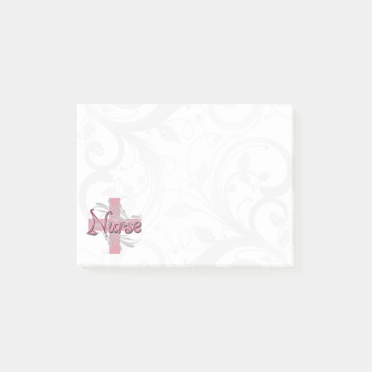 Roze kruis/wervelkolom post-it® notes (Voorkant)