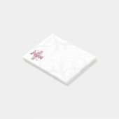 Roze kruis/wervelkolom post-it® notes (Schuin)