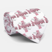 Roze kruis/wervelkolom stropdas (Opgerold)